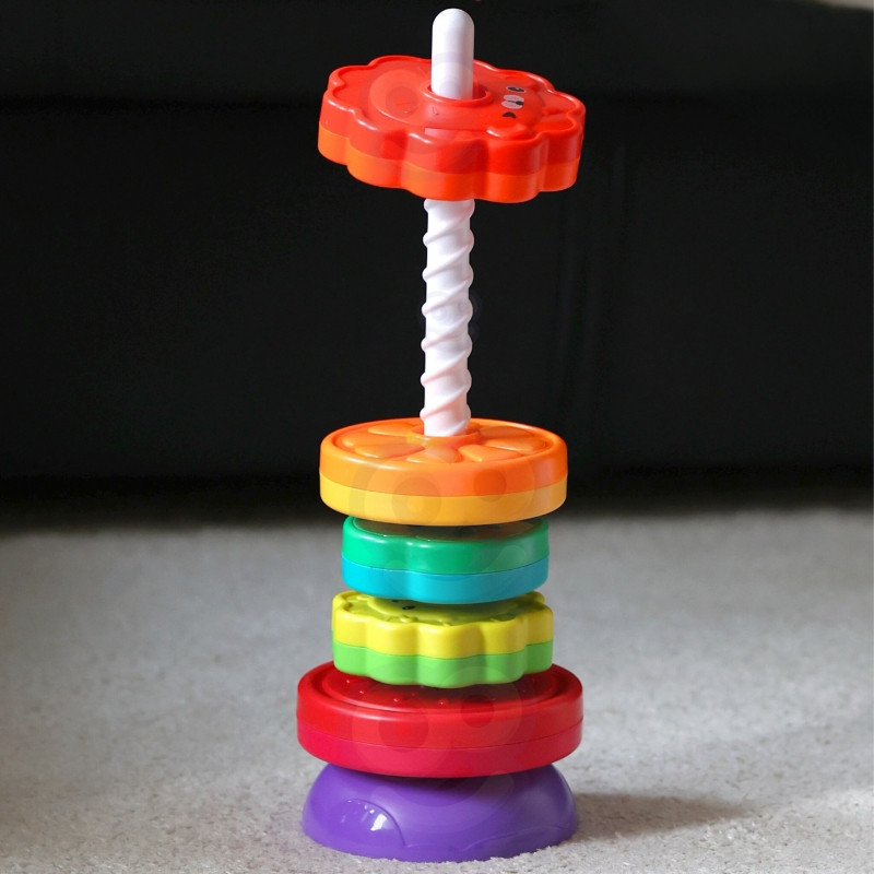 WOOPIE BABY Edukacinė piramidė "Twisted Tower Animals