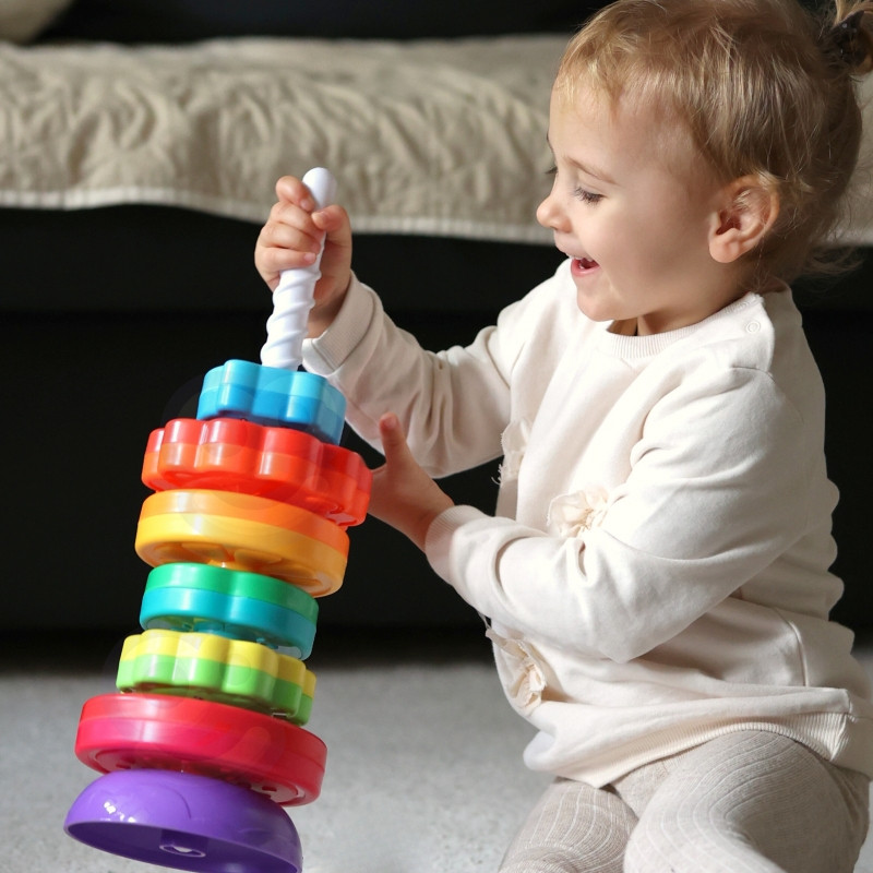 WOOPIE BABY Edukacinė piramidė "Twisted Tower Animals