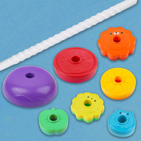 WOOPIE BABY Edukacinė piramidė "Twisted Tower Animals