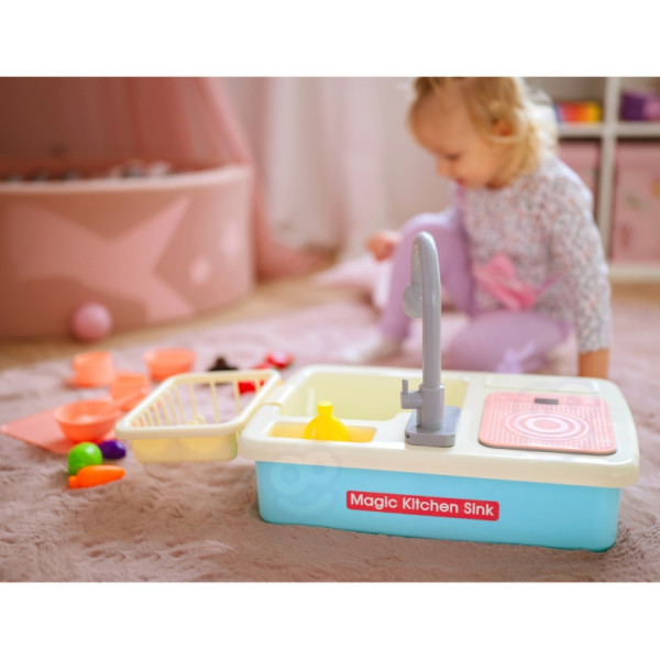 Кухонная мойка WOOPIE 2-в-1 с водопроводным краном, синяя