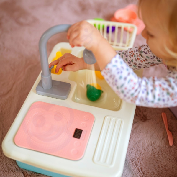 Кухонная мойка WOOPIE 2-в-1 с водопроводным краном, синяя