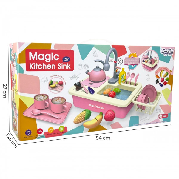 Кухонная мойка WOOPIE 2-в-1 с водопроводным краном, синяя