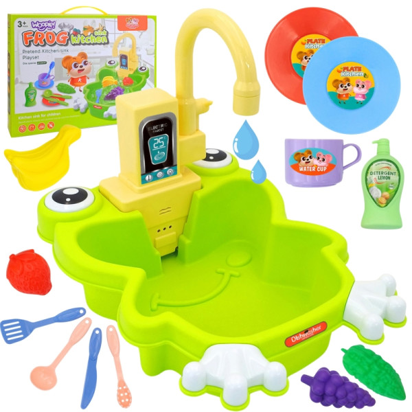 Кухонная мойка WOOPIE Frog с функцией подачи воды на батарейках, 14 шт.