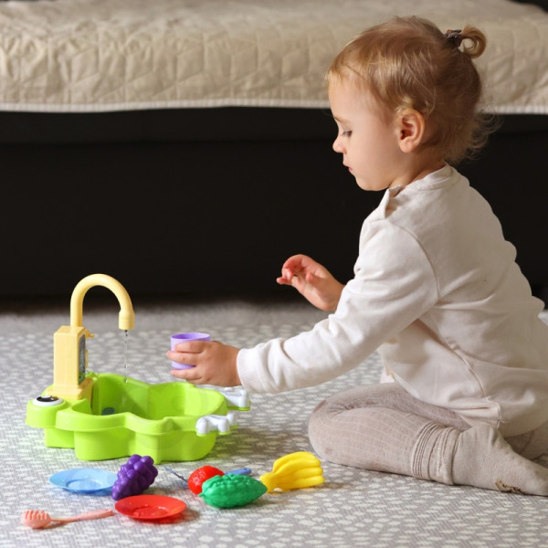 Кухонная мойка WOOPIE Frog с функцией подачи воды на батарейках, 14 шт.