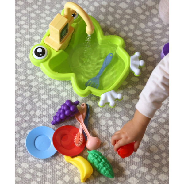 Кухонная мойка WOOPIE Frog с функцией подачи воды на батарейках, 14 шт.