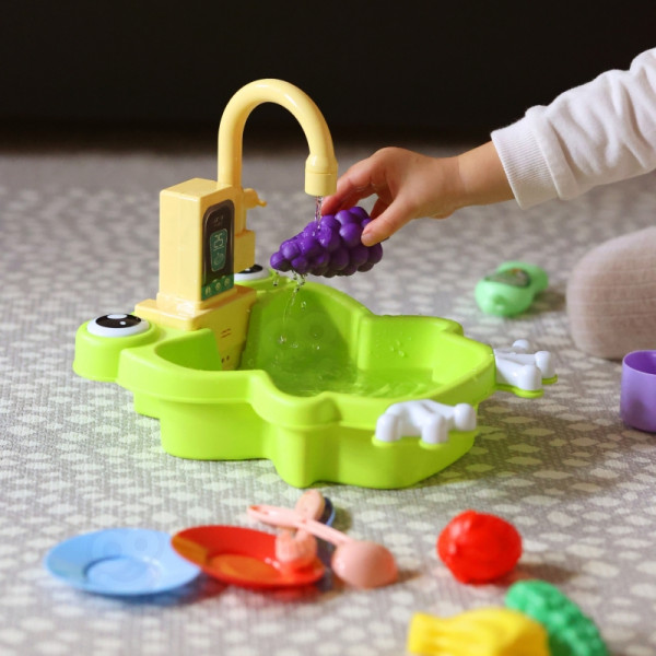 Кухонная мойка WOOPIE Frog с функцией подачи воды на батарейках, 14 шт.