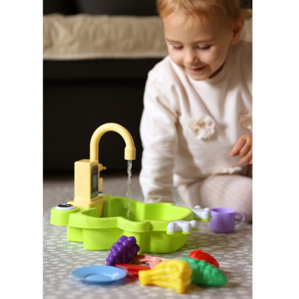 Кухонная мойка WOOPIE Frog с функцией подачи воды на батарейках, 14 шт.