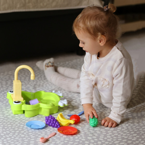 Кухонная мойка WOOPIE Frog с функцией подачи воды на батарейках, 14 шт.