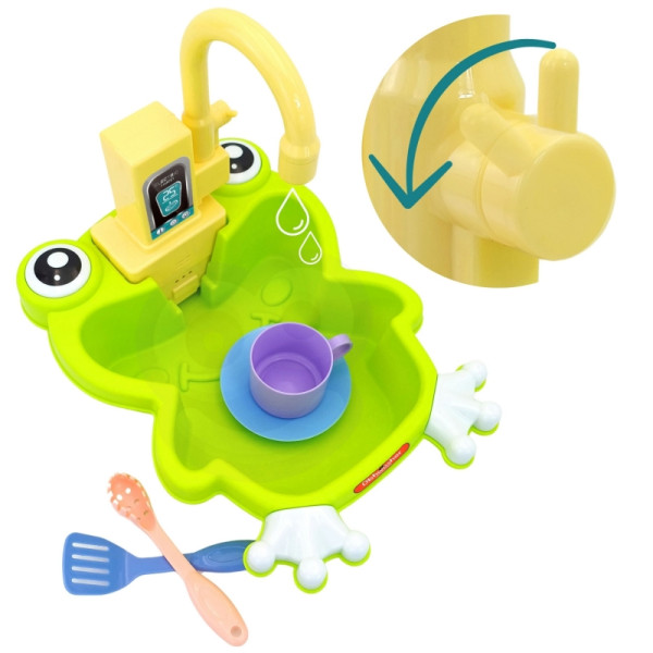Кухонная мойка WOOPIE Frog с функцией подачи воды на батарейках, 14 шт.