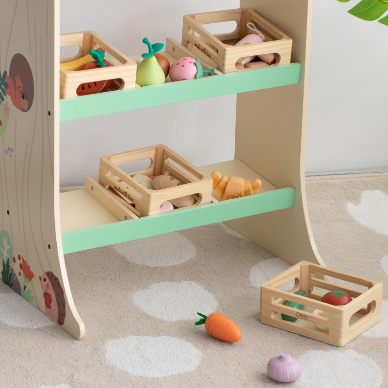 CLASSIC WORLD medinis krepšelis su priedais "Bread Basket"