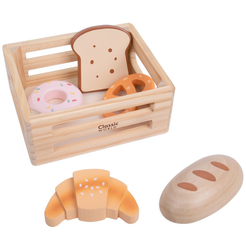 CLASSIC WORLD medinis krepšelis su priedais "Bread Basket"