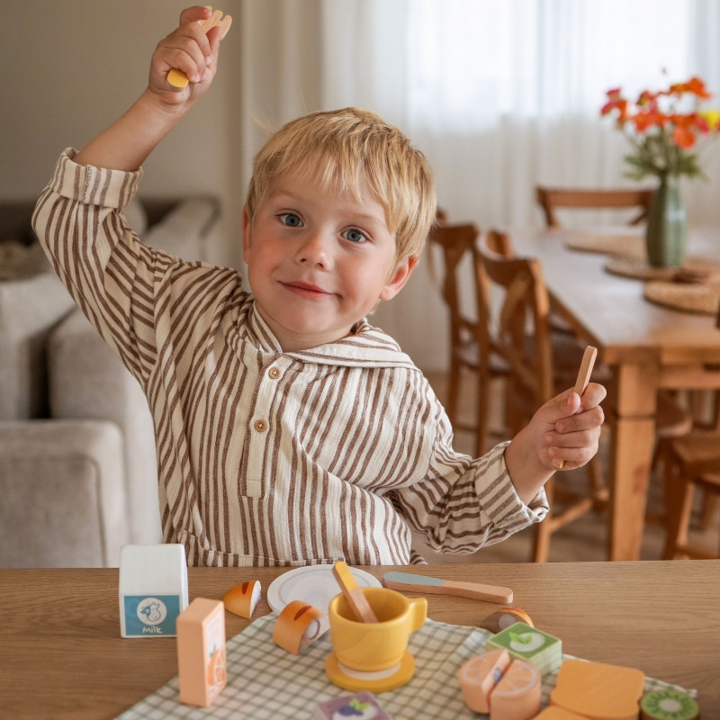 TOOKY TOY Vaisių pjaustymo pusryčių rinkinys