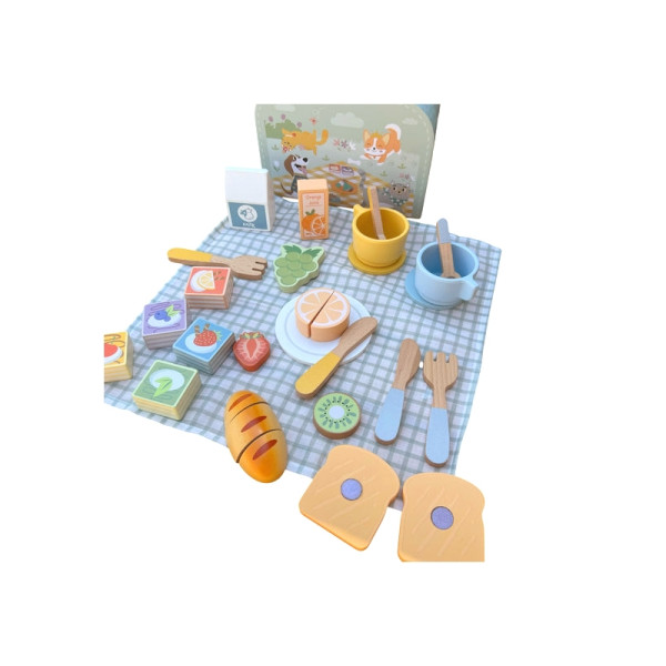 TOOKY TOY Vaisių pjaustymo pusryčių rinkinys