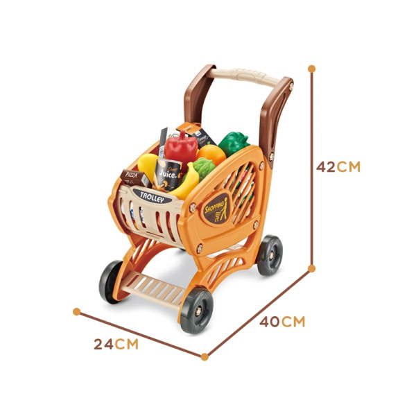 WOOPIE Wózek Sklepowy dla Dzieci Ruchome Elementy + 42 Akc. WOOPIE Wózek Sklepowy dla Dzieci Ruchome Elementy + 42 Akc.
