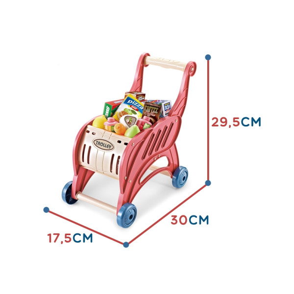 WOOPIE Supermarket Pirkinių vežimėlis Ledai Saldumynai + 40 akc.