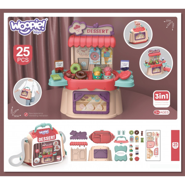 WOOPIE Confectionery Ice Cream Shop 3in1 Bag 25 el.