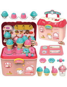 WOOPIE Ice cream parlour 2in1 lagaminas 16 el.