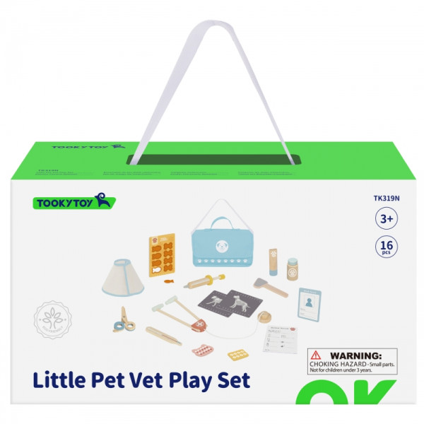 TOOKY TOY Veterinaro reikmenų krepšys 17 dalių TOOKY TOY Veterinaro reikmenų krepšys 17 dalių