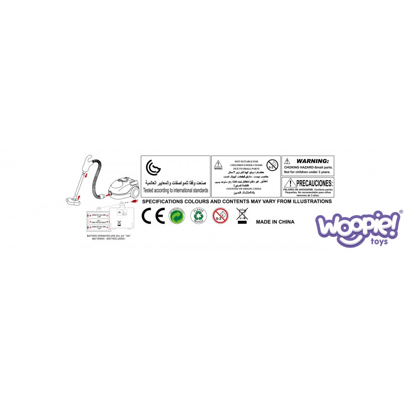 WOOPIE valymo rinkinys Dulkių siurblys Siurbimo funkcija + 6 akc.