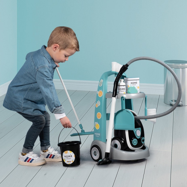 SMOBY valymo vežimėlis su dulkių siurbliu SMOBY valymo vežimėlis su dulkių siurbliu