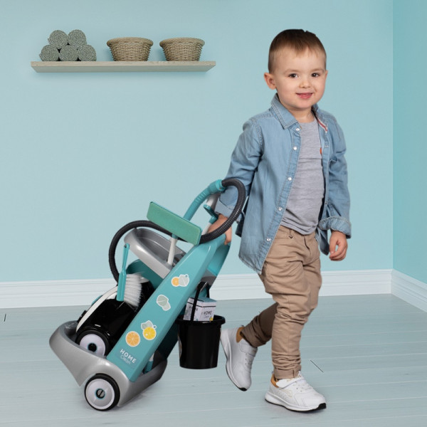 SMOBY valymo vežimėlis su dulkių siurbliu SMOBY valymo vežimėlis su dulkių siurbliu