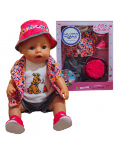 WOOPIE ROYAL Kolorowe Ubranko dla Lalki Piesek Kurteczka Czapeczka 43-46 cm 2