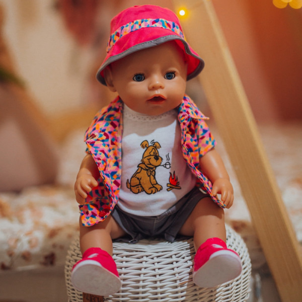 WOOPIE Spalvotas kostiumėlis lėlei WOOPIE Spalvotas kostiumėlis lėlei