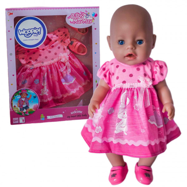 WOOPIE ROYAL lėlės suknelė Rožinė zuikio suknelė 43-46 cm WOOPIE ROYAL lėlės suknelė Rožinė zuikio suknelė 43-46 cm