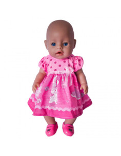 WOOPIE ROYAL lėlės suknelė Rožinė zuikio suknelė 43-46 cm 2