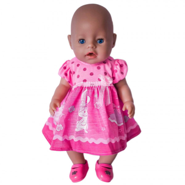 WOOPIE ROYAL lėlės suknelė Rožinė zuikio suknelė 43-46 cm WOOPIE ROYAL lėlės suknelė Rožinė zuikio suknelė 43-46 cm