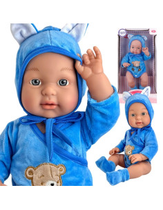 WOOPIE ROYAL meškiukas, apsirengęs kūdikio lėlę 46 cm