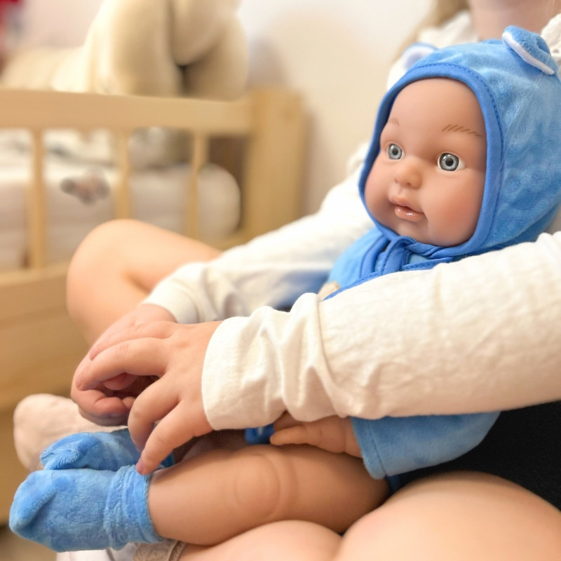 WOOPIE ROYAL meškiukas, apsirengęs kūdikio lėlę 46 cm