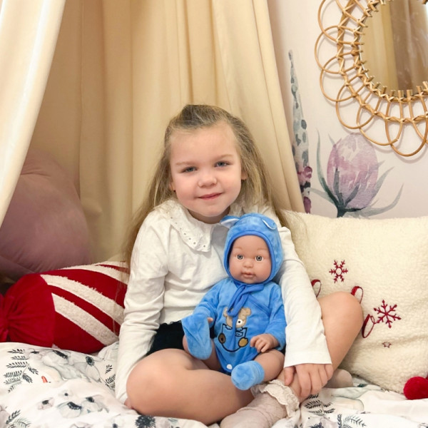 WOOPIE ROYAL meškiukas, apsirengęs kūdikio lėlę 46 cm WOOPIE ROYAL meškiukas, apsirengęs kūdikio lėlę 46 cm