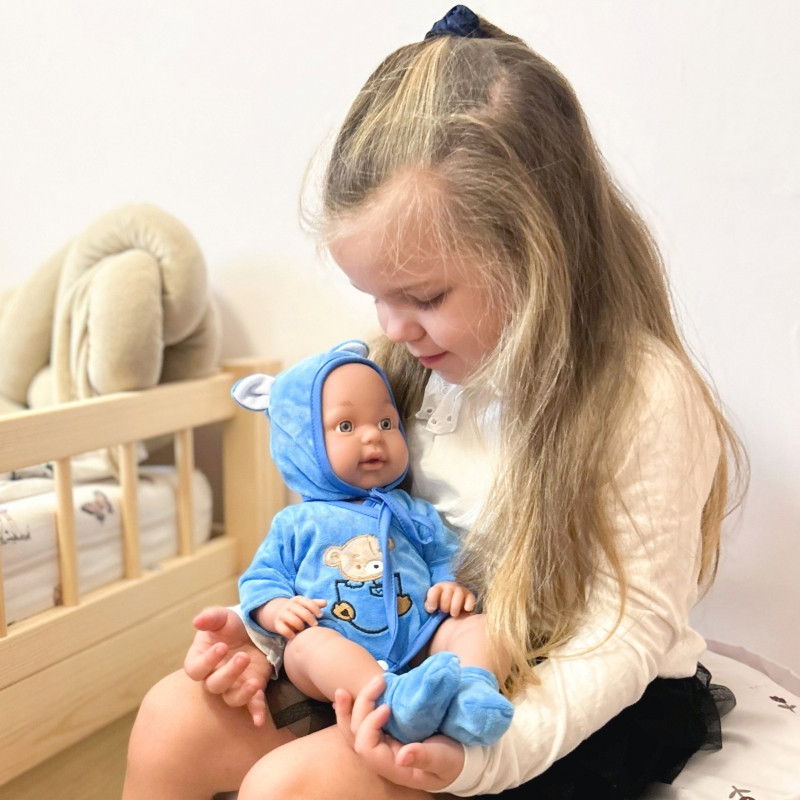 WOOPIE ROYAL meškiukas, apsirengęs kūdikio lėlę 46 cm