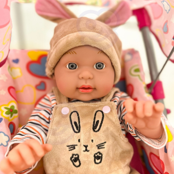 WOOPIE ROYAL Kūdikio lėlė su zuikio drabužėliais 46 cm WOOPIE ROYAL Kūdikio lėlė su zuikio drabužėliais 46 cm