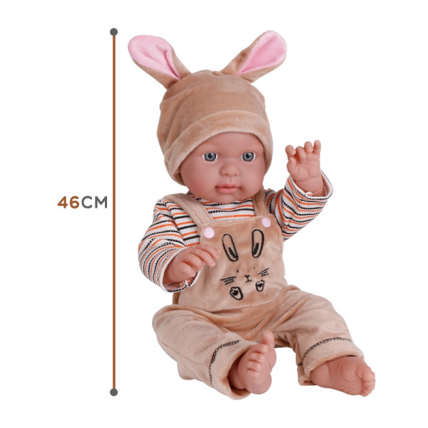 WOOPIE ROYAL Kūdikio lėlė su zuikio drabužėliais 46 cm WOOPIE ROYAL Kūdikio lėlė su zuikio drabužėliais 46 cm