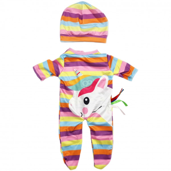 WOOPIE ROYAL Lėlės drabužių rinkinys Bodysuit Unicorn Cap 43-46 cm WOOPIE ROYAL Lėlės drabužių rinkinys Bodysuit Unicorn Cap 43-46 cm
