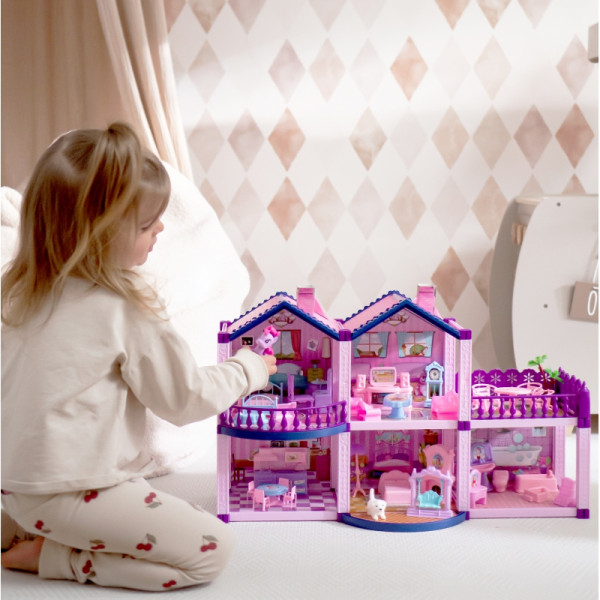 WOOPIE Pony Dollhouse PONY FANTASY VILLA 120 pcs.