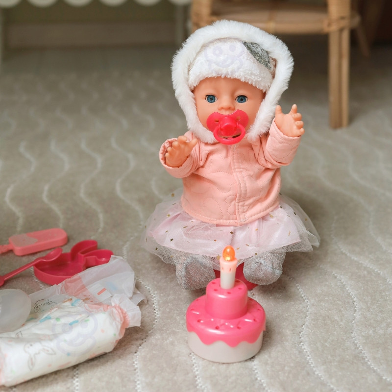 WOOPIE ROYAL Interaktyvi lėlė Little Sophie turi gimtadienį 35 cm + Akc.