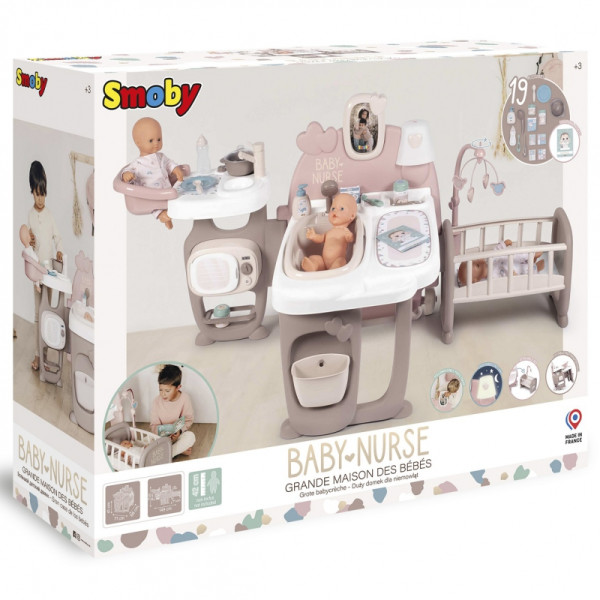 SMOBY Baby Nurse didelis auklės kampelis lėlėms SMOBY Baby Nurse didelis auklės kampelis lėlėms