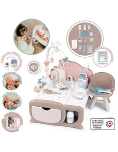 SMOBY Baby Nurse Elektroninis didelis auklės kampelis lėlėms 19 Priedai