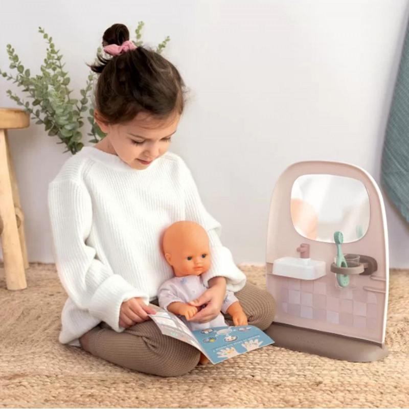 SMOBY Baby Nurse apverčiamas tualeto lėlės vonios kambarys su priedais