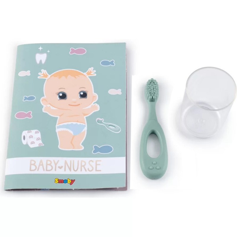 SMOBY Baby Nurse apverčiamas tualeto lėlės vonios kambarys su priedais