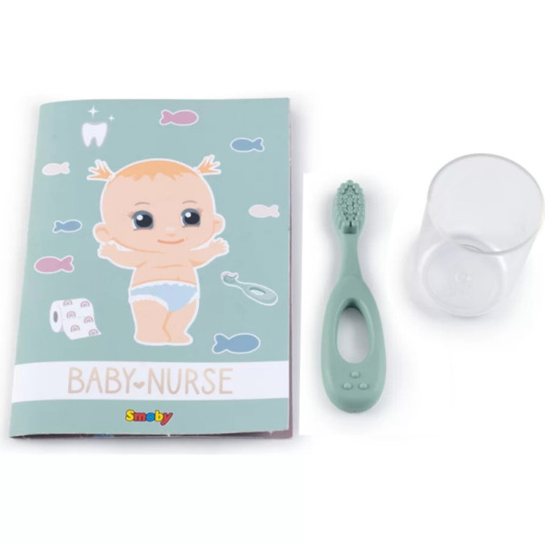 SMOBY Baby Nurse apverčiamas tualeto lėlės vonios kambarys su priedais SMOBY Baby Nurse apverčiamas tualeto lėlės vonios kambarys su priedais