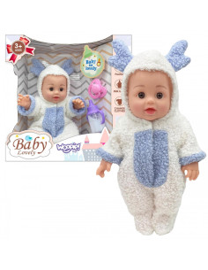 WOOPIE ROYAL Baby Doll in Šiaurės elnių drabužiai + aksesuarai 28cm