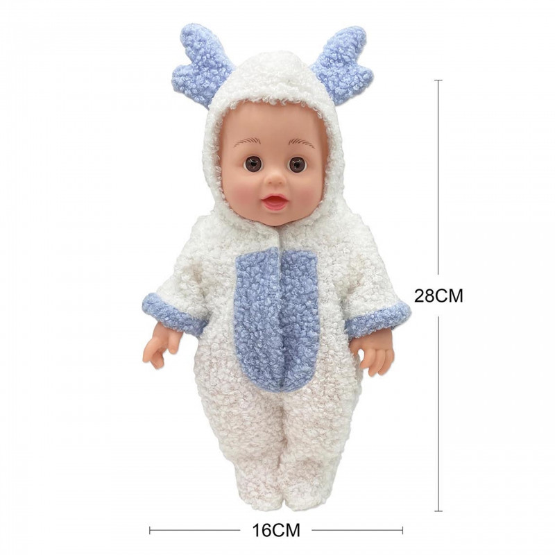 WOOPIE ROYAL Baby Doll in Šiaurės elnių drabužiai + aksesuarai 28cm