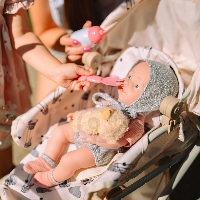 WOOPIE ROYAL Baby Doll 36 cm meškiuko drabužiai Maitinimo reikmenys