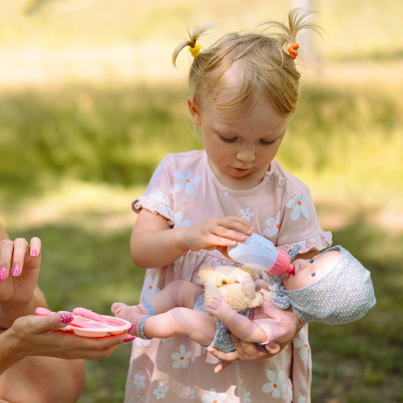 WOOPIE ROYAL Baby Doll 36 cm meškiuko drabužiai Maitinimo reikmenys