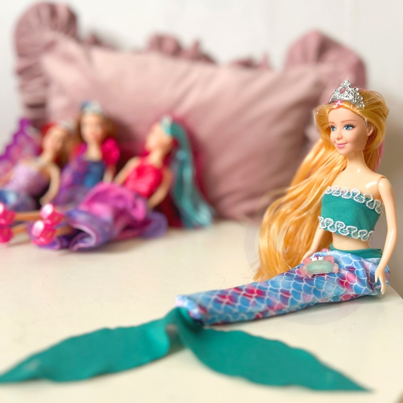 WOOPIE 4 stebuklingų princesių rinkinys - 4in1 lėlių dėžutė su priedais