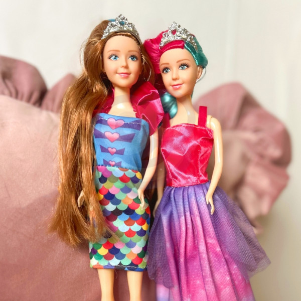 WOOPIE 4 stebuklingų princesių rinkinys - 4in1 lėlių dėžutė su priedais WOOPIE 4 stebuklingų princesių rinkinys - 4in1 lėlių dėžutė su priedais